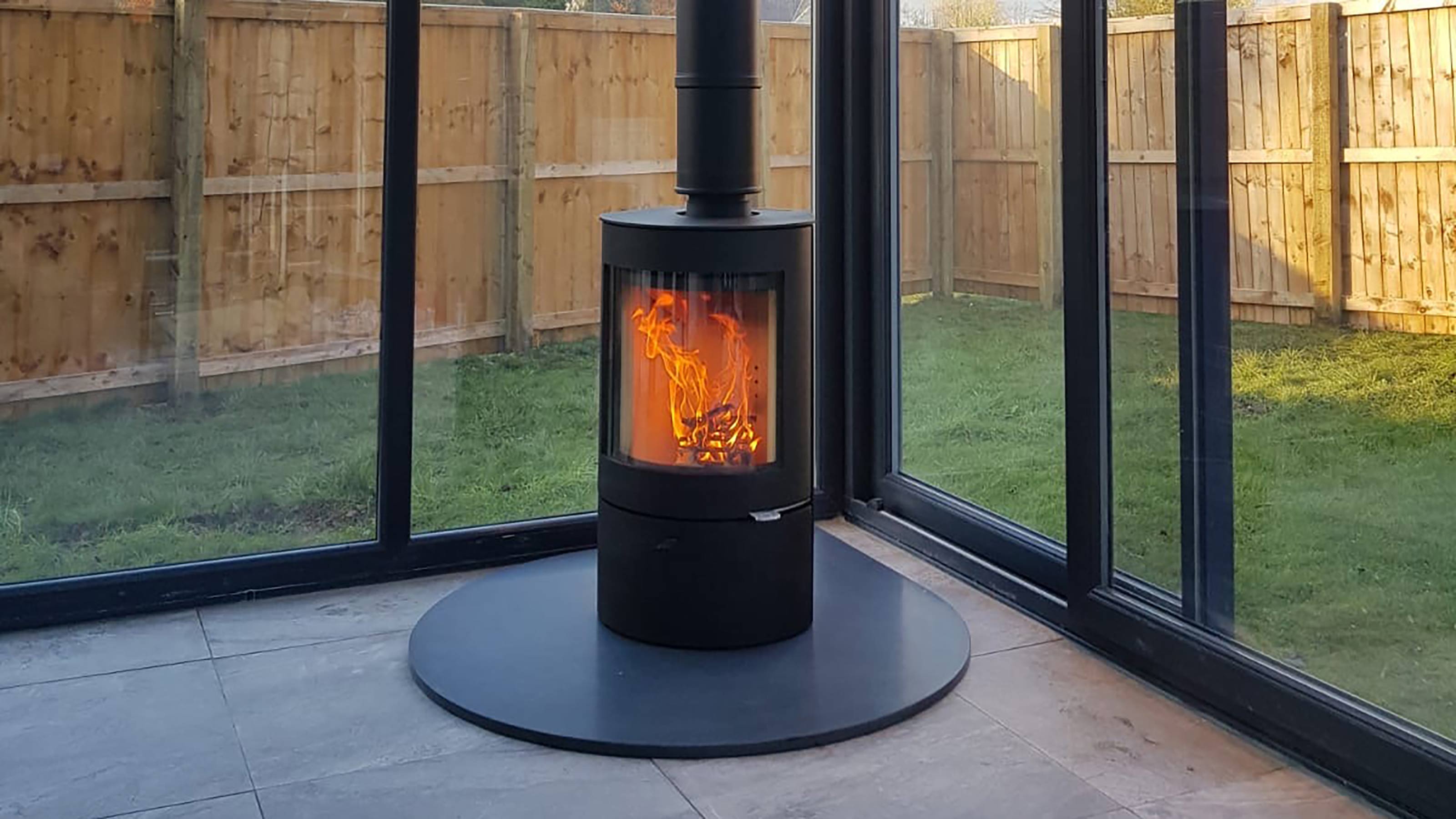 Log burner installation in London