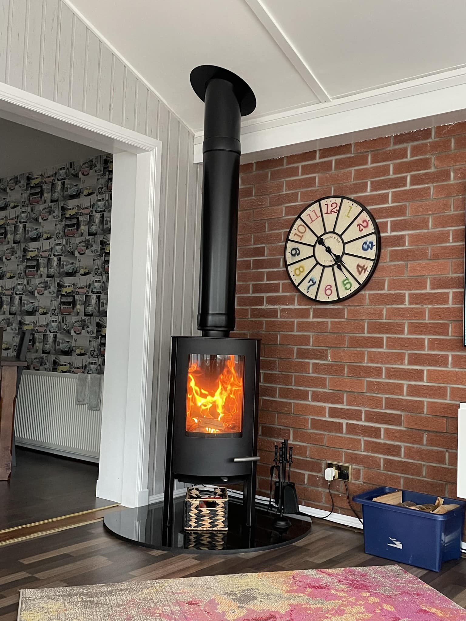 Log burner installation team in London