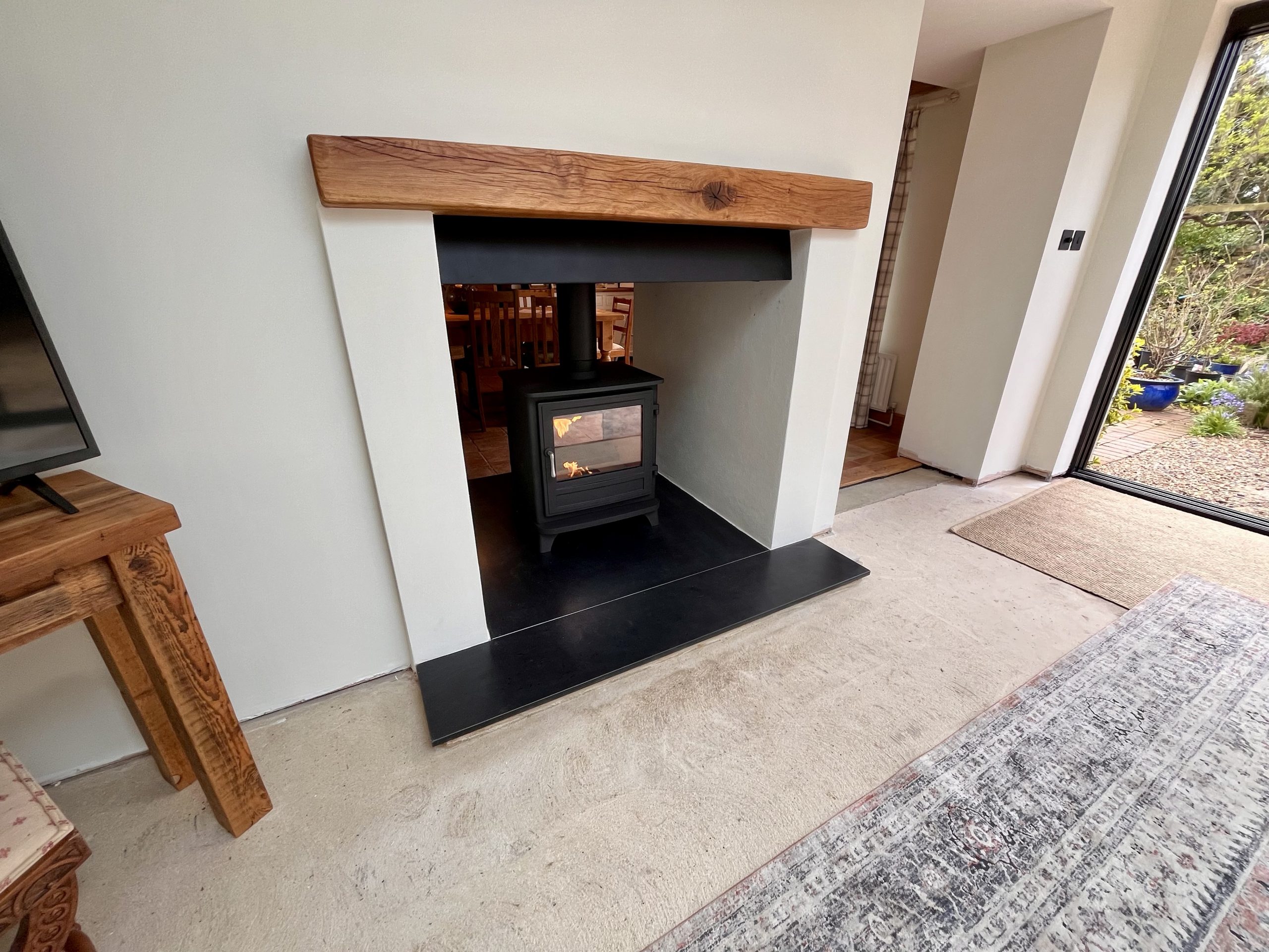 Traditional log burner